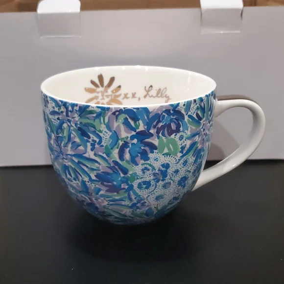 New in Box!  Lilly Pulitzer Ceramic Mugs - Set of 2 - Picture 7 of 9